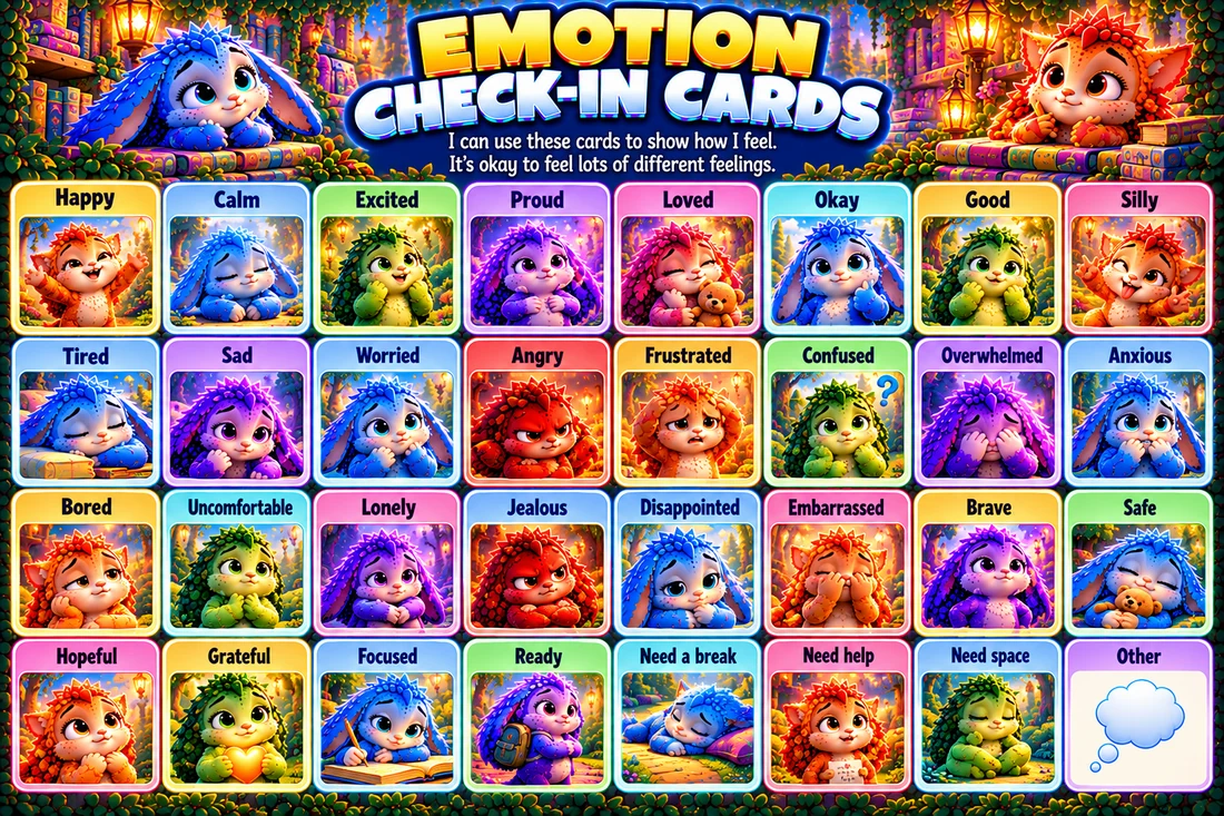 Emotion Check-In Cards