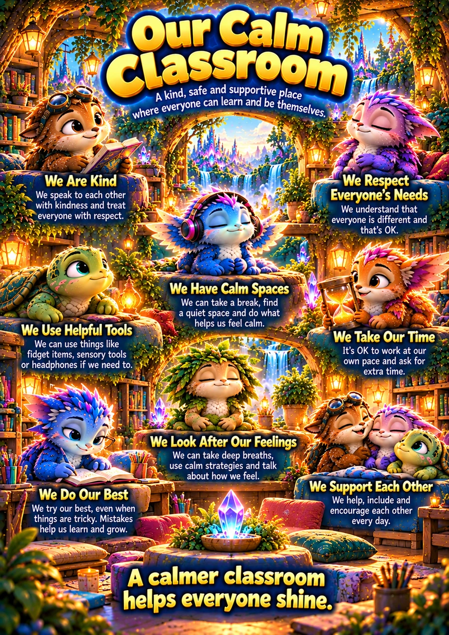Our Calm Classroom poster